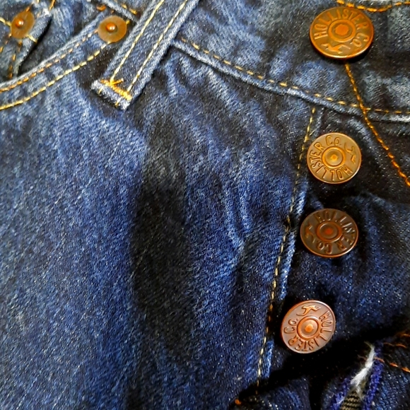 Hollister Slim Straight men's jeans size 28 x 30 button fly - Picture 2 of 4